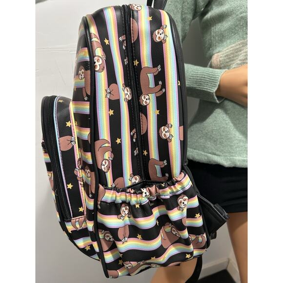 Betsey Johnson Backpack Sloth Bag Book Bag Faux Leather With Pouch main image 11